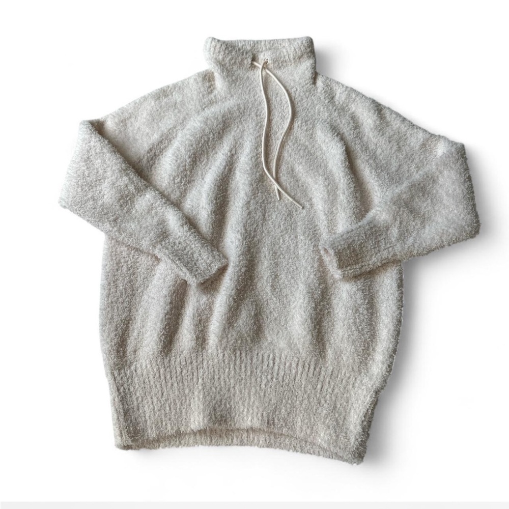Lou & Grey turtleneck pull over Sherpa sweater